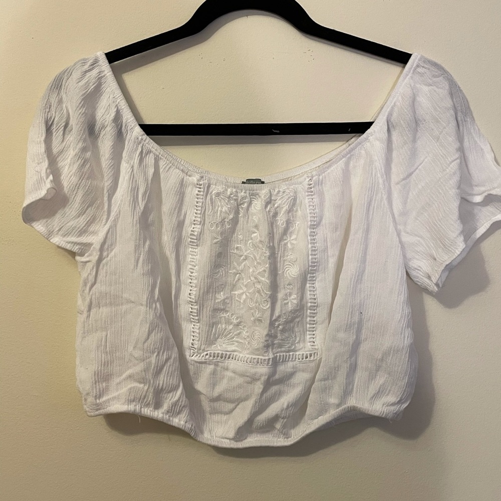 White off the shoulder top